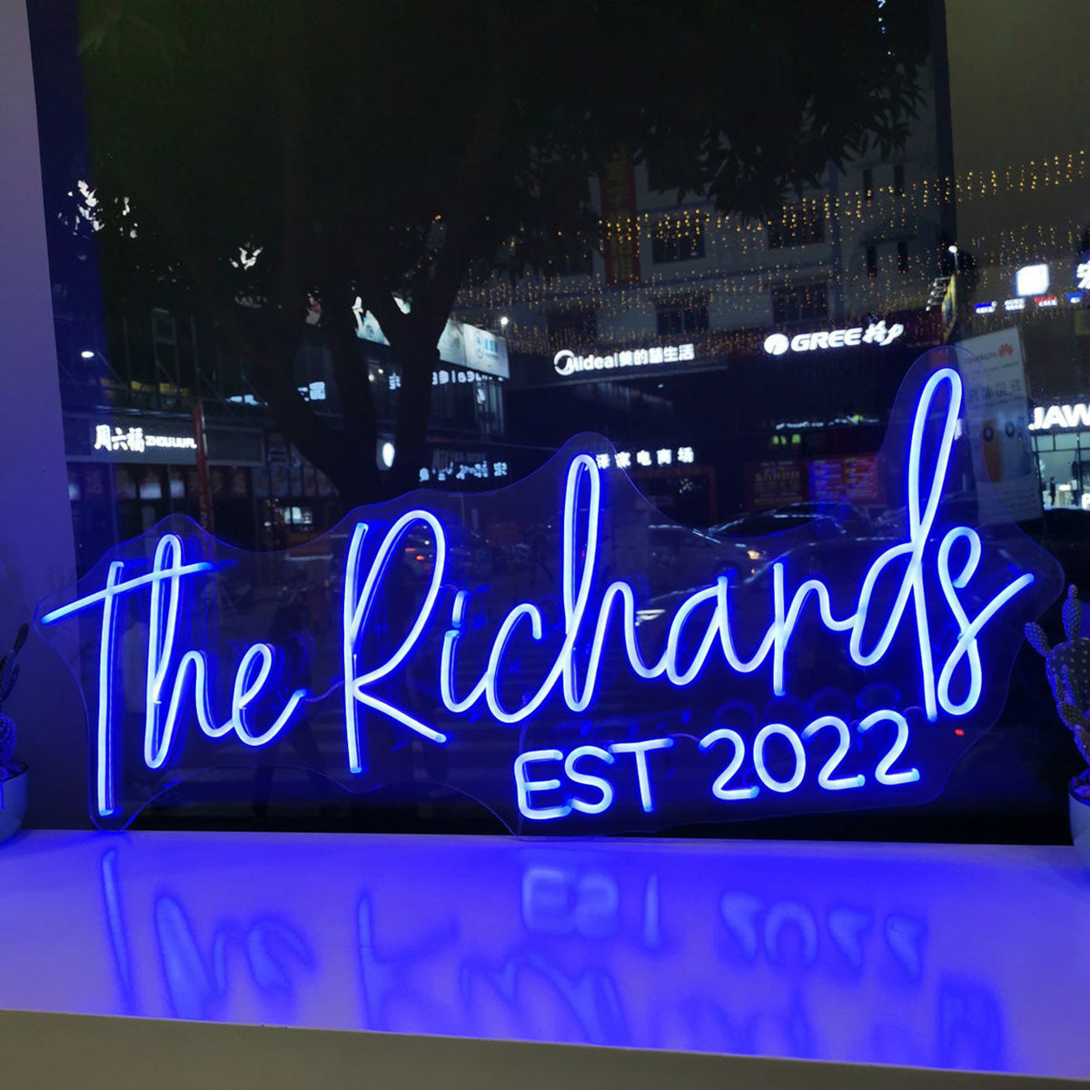 custom led wall sign