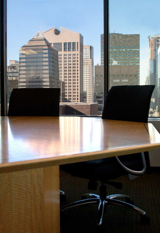 View Over Octogonal Conference Table