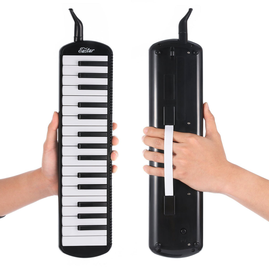 Eastar Melodica Instrument Melodica à 32 Touches de Style Piano pour Enfants et Débutants avec Embouchure sac de Transport Noir 