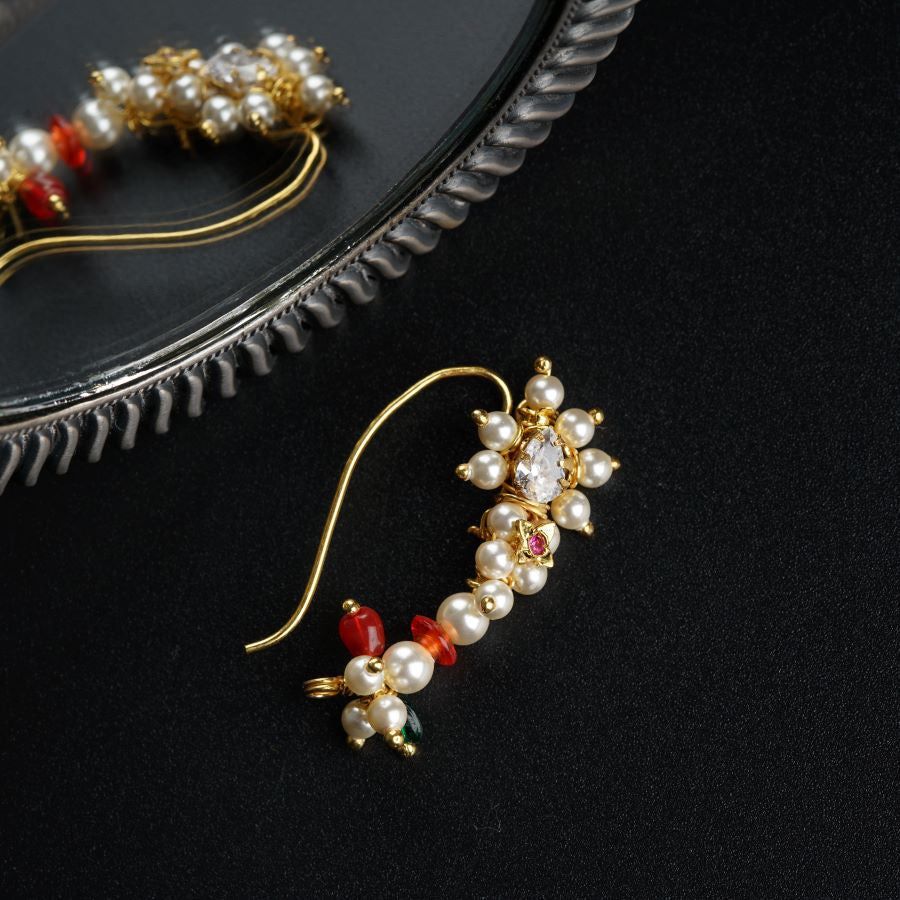 Maharashtrian Silver Nath: Small | Buy Silver Jewellery Online