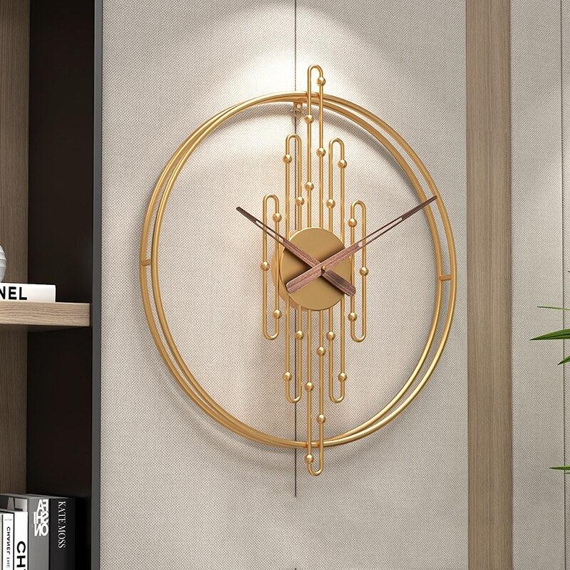 Modern Design Metallic Wall Clock | Wall Hanging Clock