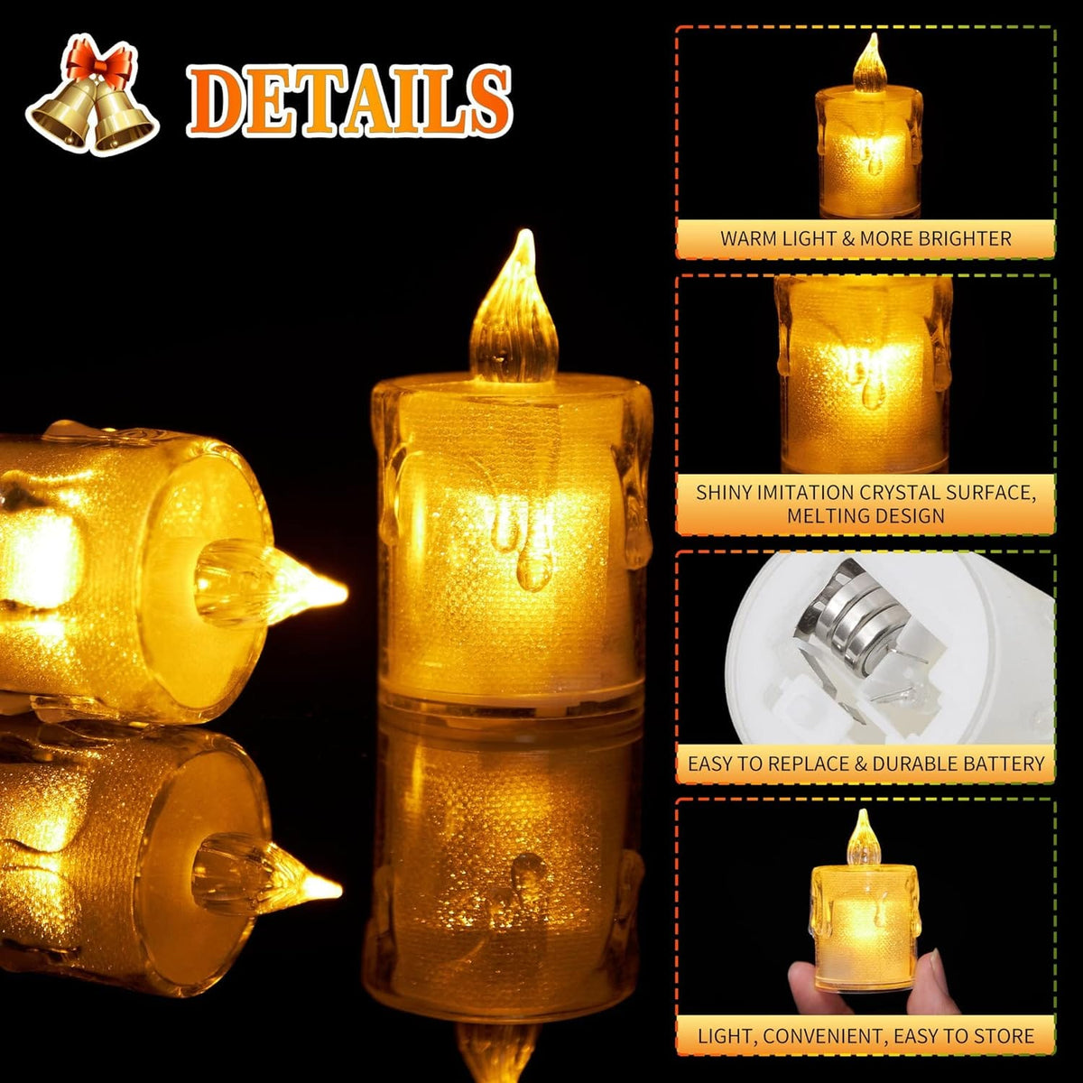 Led Smokeless Candle Lights | Home Decor - Home Hatch