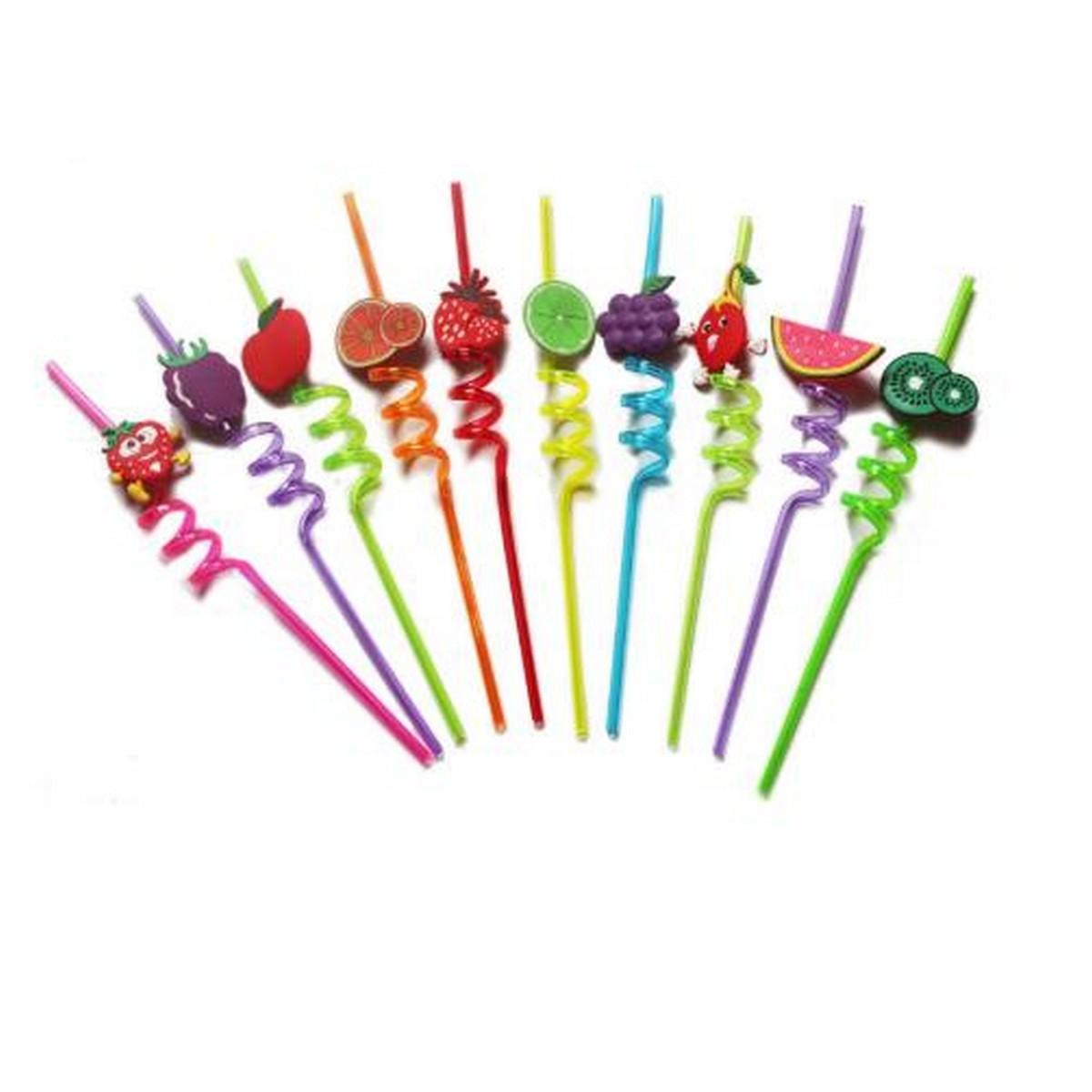 Funky Spiral Drinking Straws | Sipper | Kitchen Accessories - HomeHatchpk