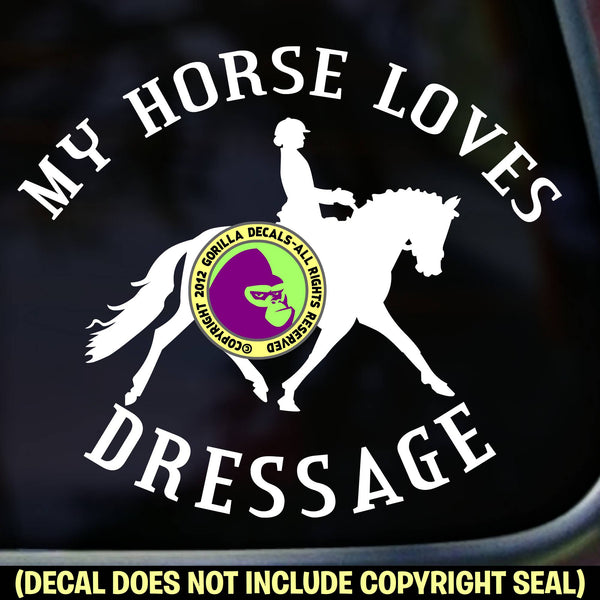 MY HORSE LOVES CROSS COUNTRY Vinyl Decal Sticker E