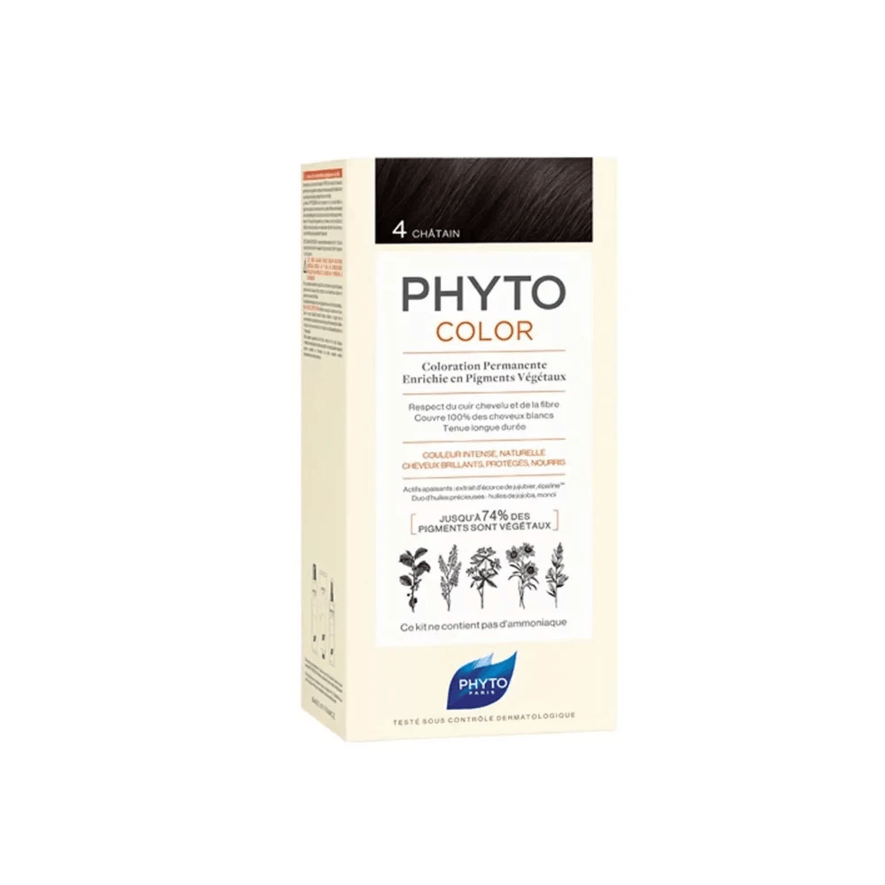 Phyto Color 4 Brown Permanent Hair Color Kit | Nutrismart UAE
