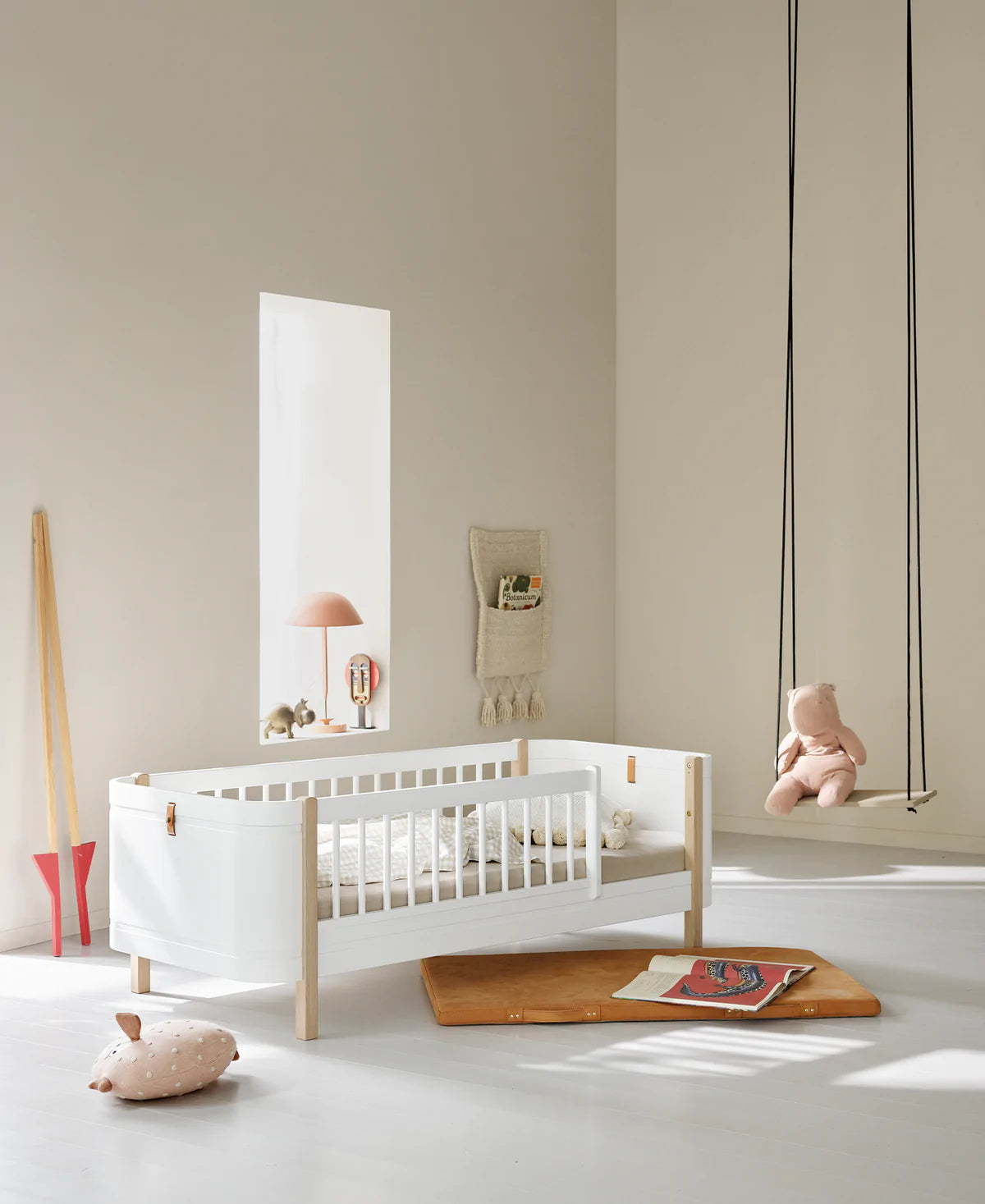Mini+ Juniorbett, 68x162 cm, weiß/Eiche
