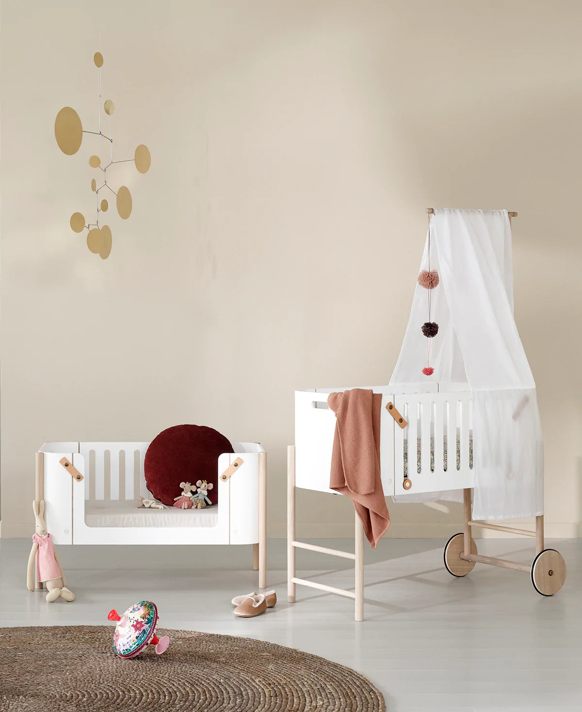 Betthimmel für Beistellbett, weiß