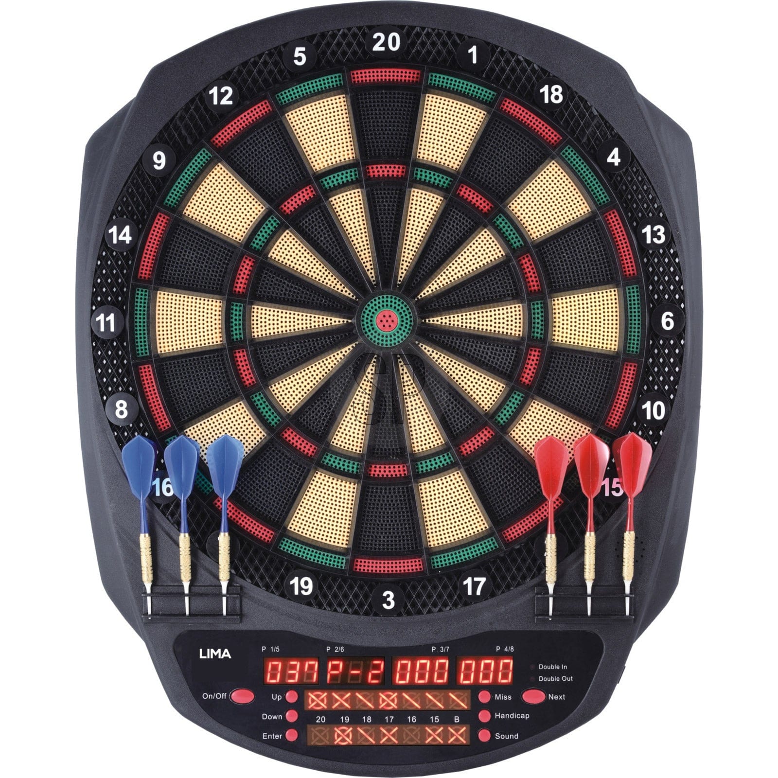 XQMax Electronic Dartboard - Multiplayer with 6 Darts - 36 Games L