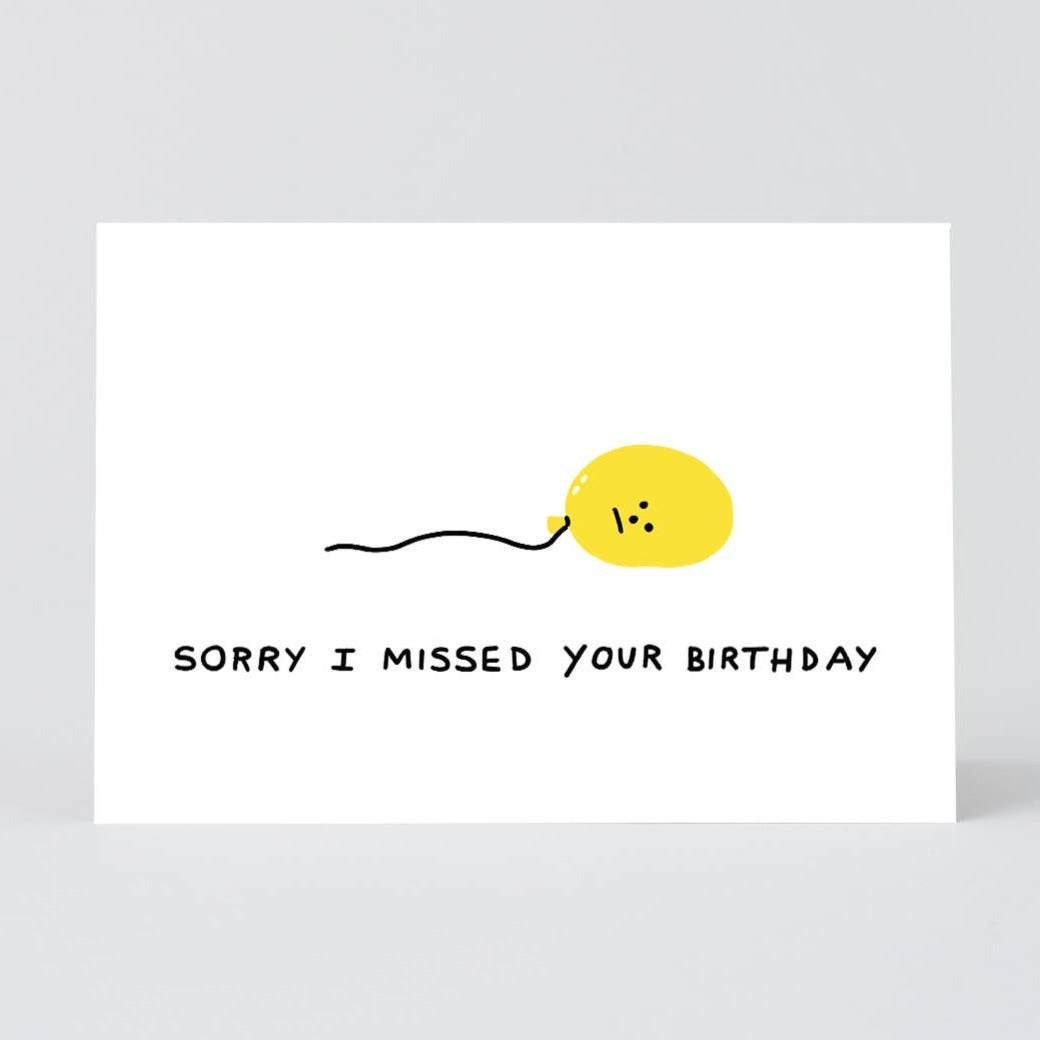 ‘Sorry I Missed’ Card