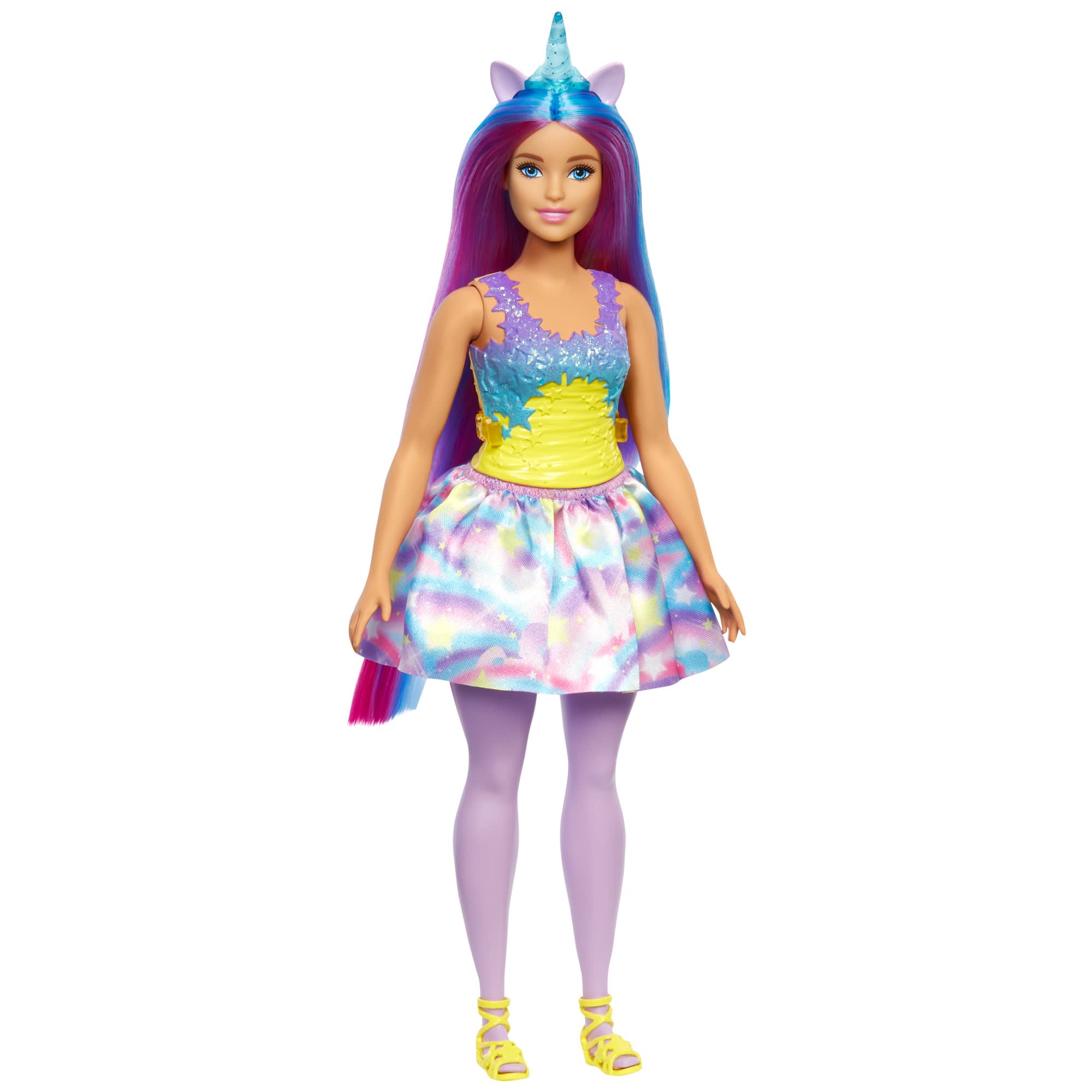 Barbie® Unicornio Pelo y cuerno azul | MATTEL