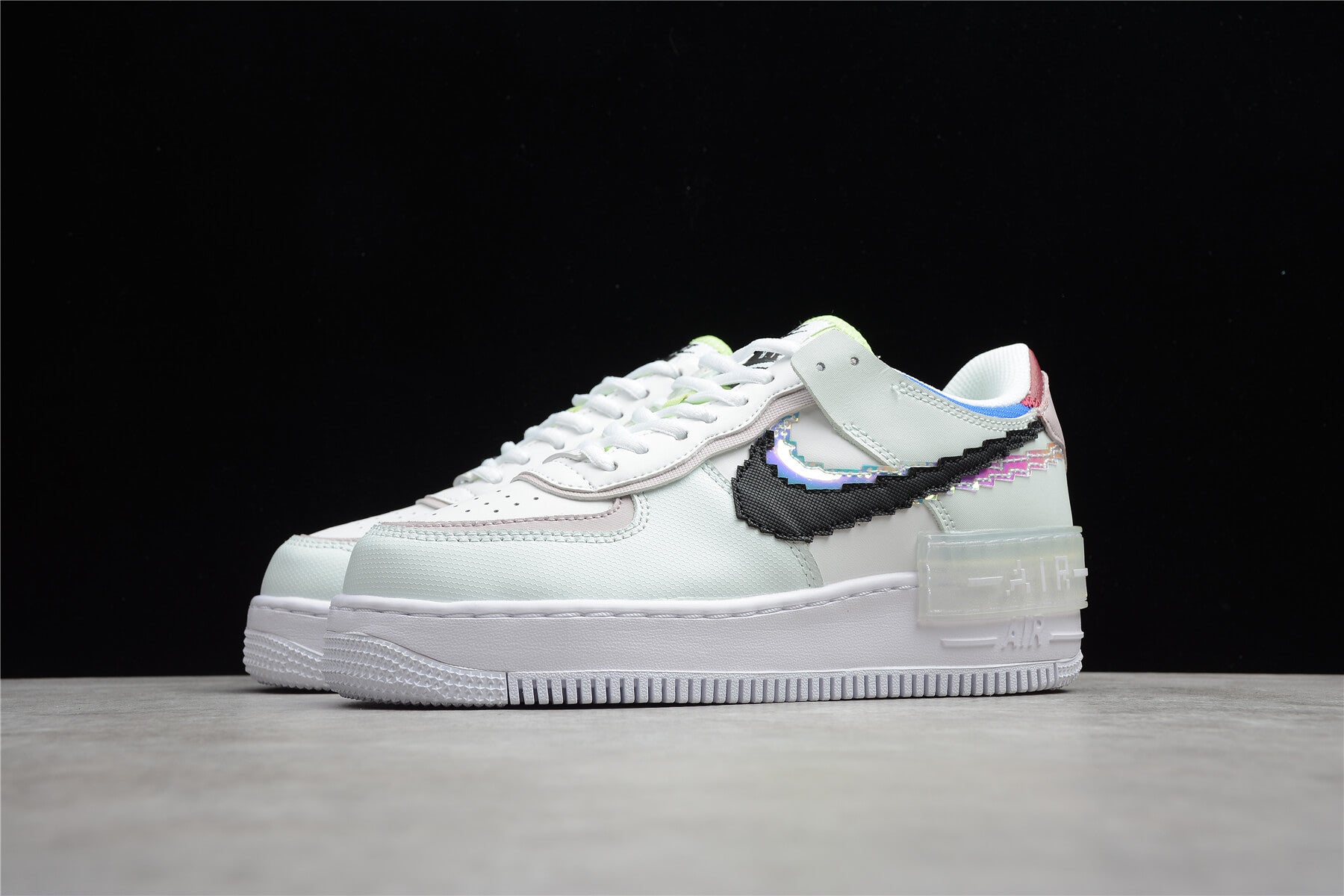 nike air force 1 with green swoosh