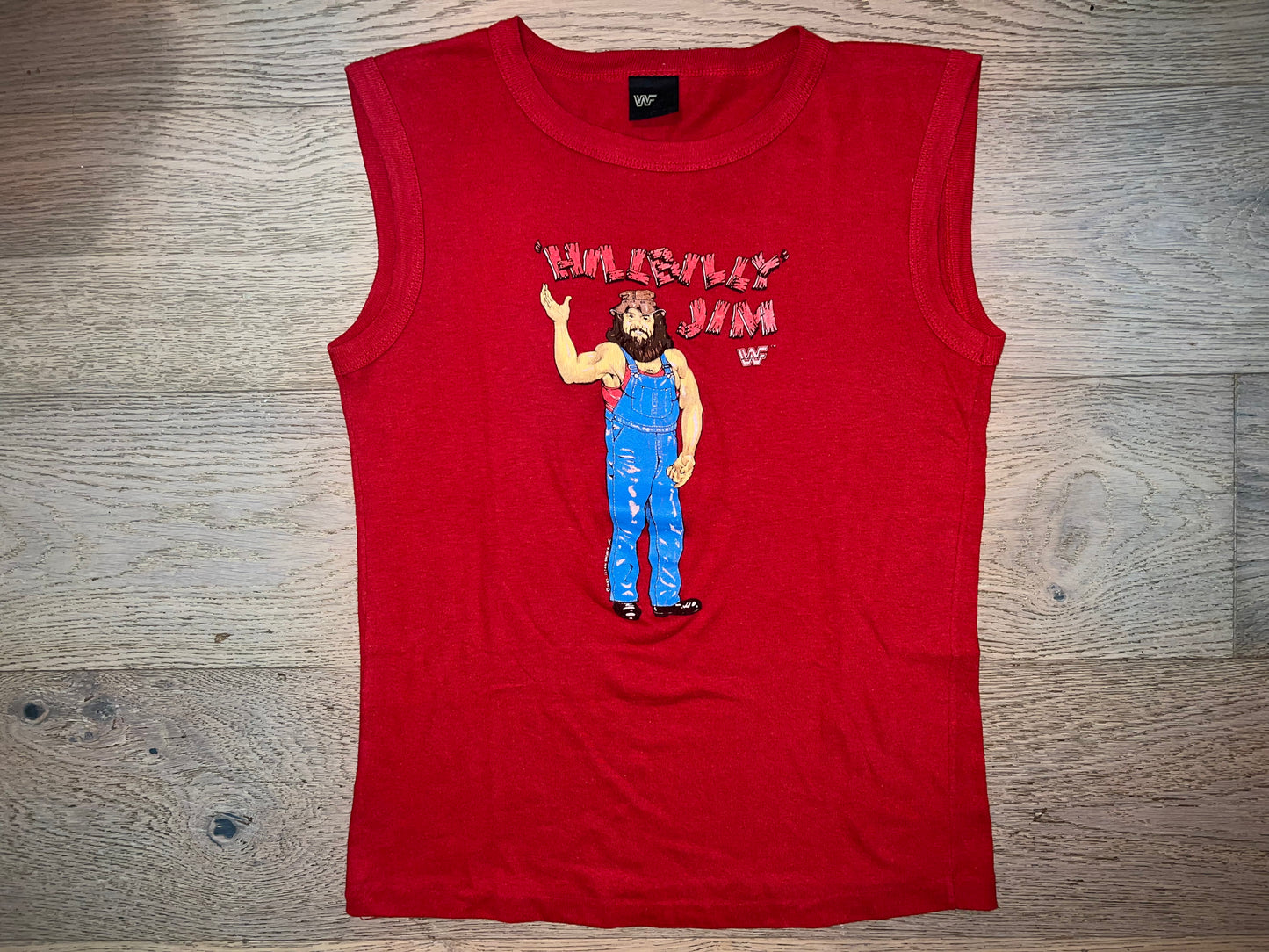 1985 WWF Hillbilly Jim sleeveless shirt