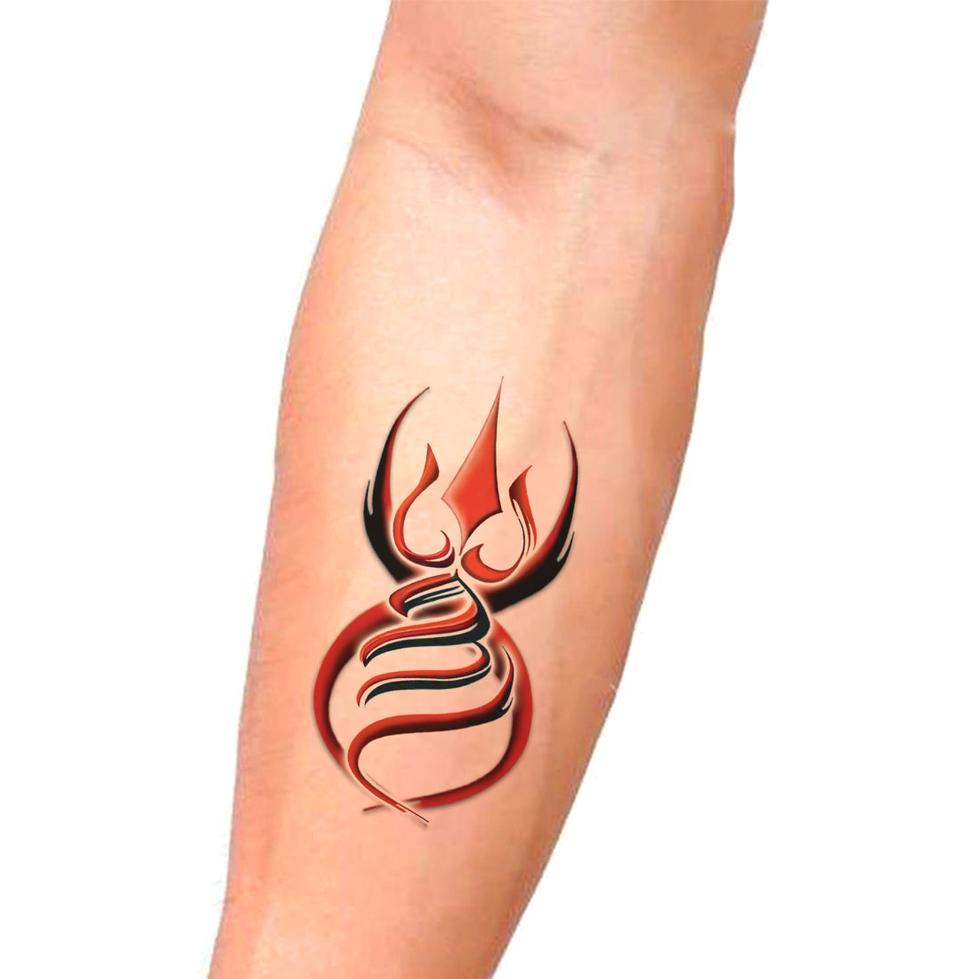 Tribal Om with Trishul Tattoo Waterproof For Boys and Girls ...