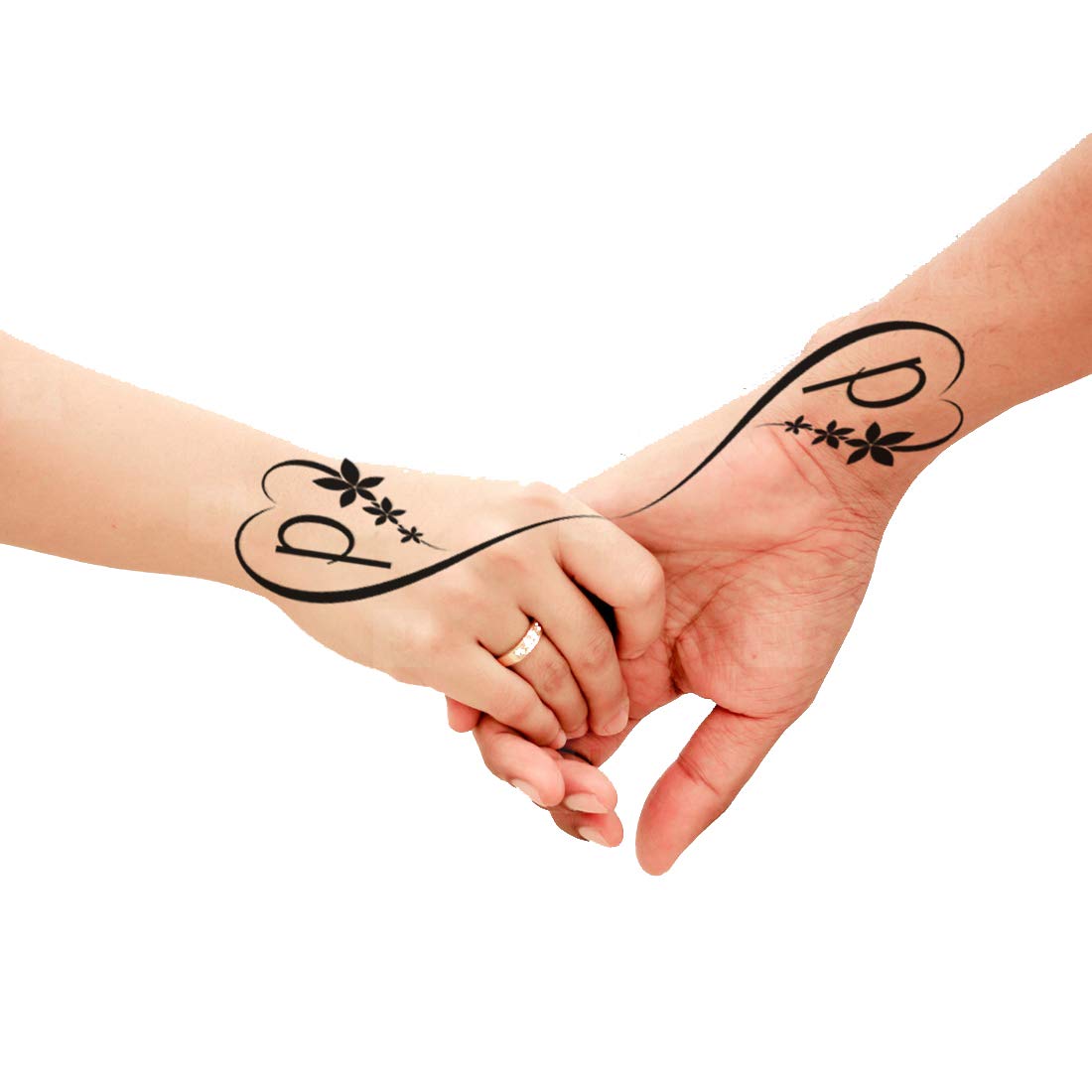 Name P Letter Tattoo Alphabet Body Temporary Tattoo Waterproof For ...