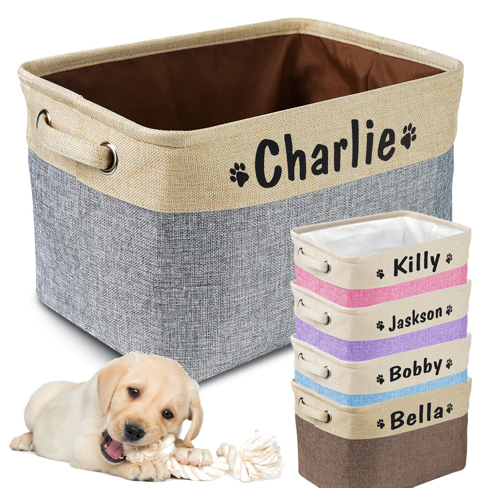 container store dog toy storage