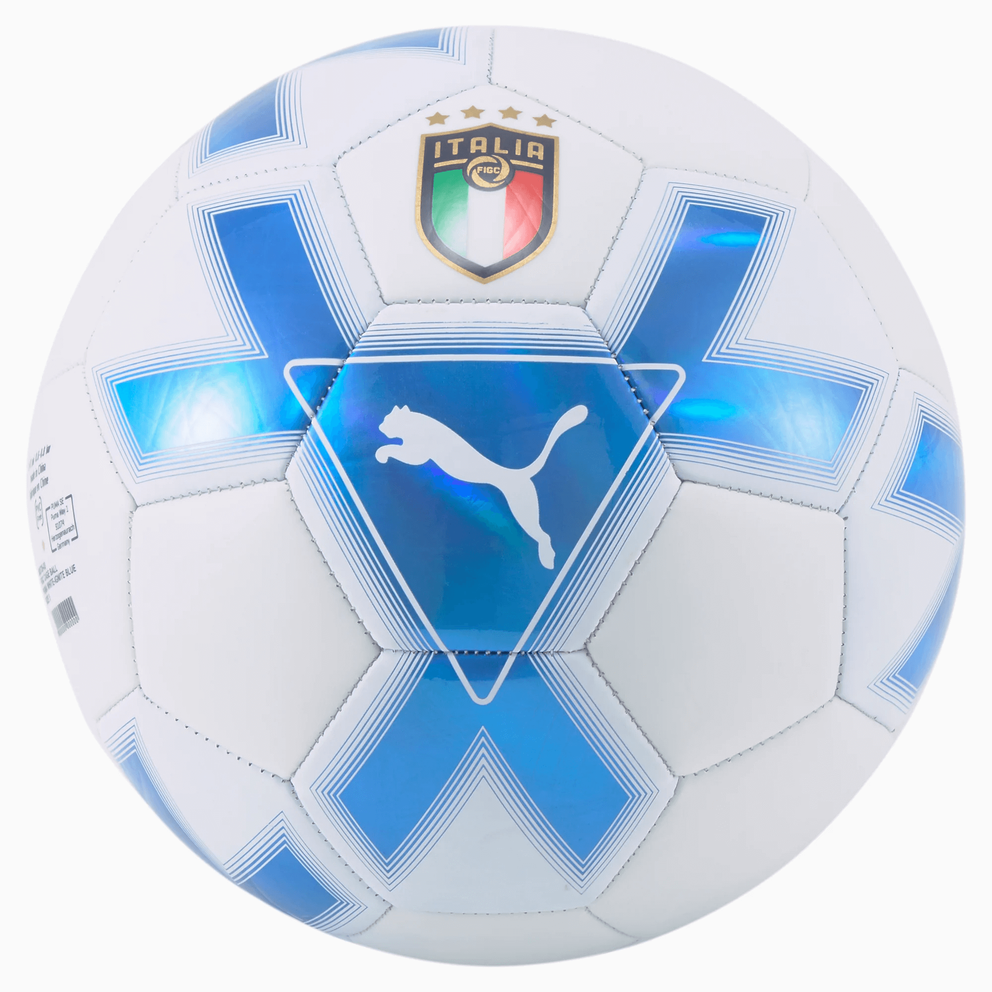 primero Oponerse a intersección Puma 2022-23 Italy Cage Ball - Puma White-Ignite Blue