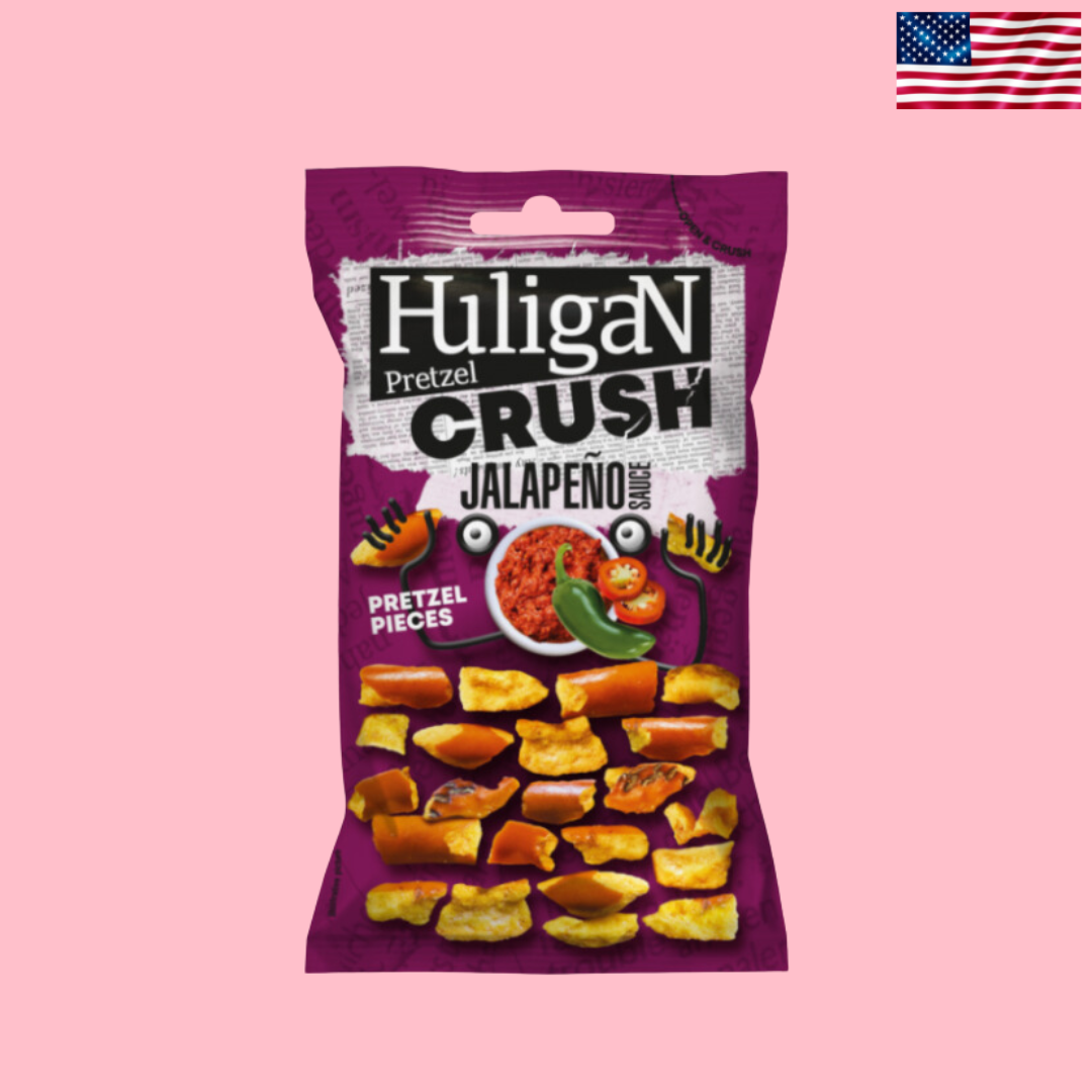 USA Huligan Pretzel Pieces - Jalapeno 65g