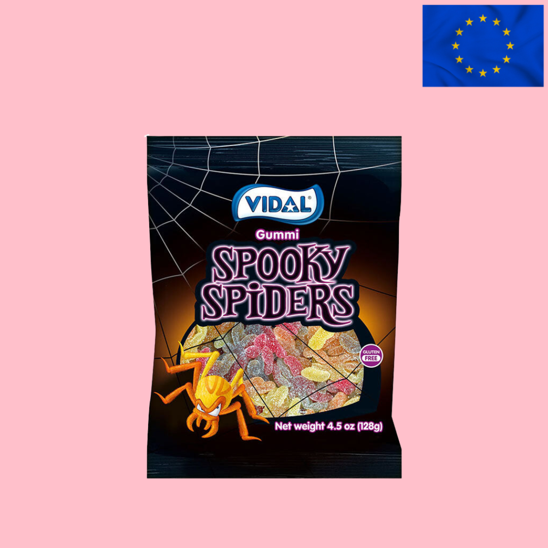 Vidal Gummi Spooky Spiders Peg Bag 128g