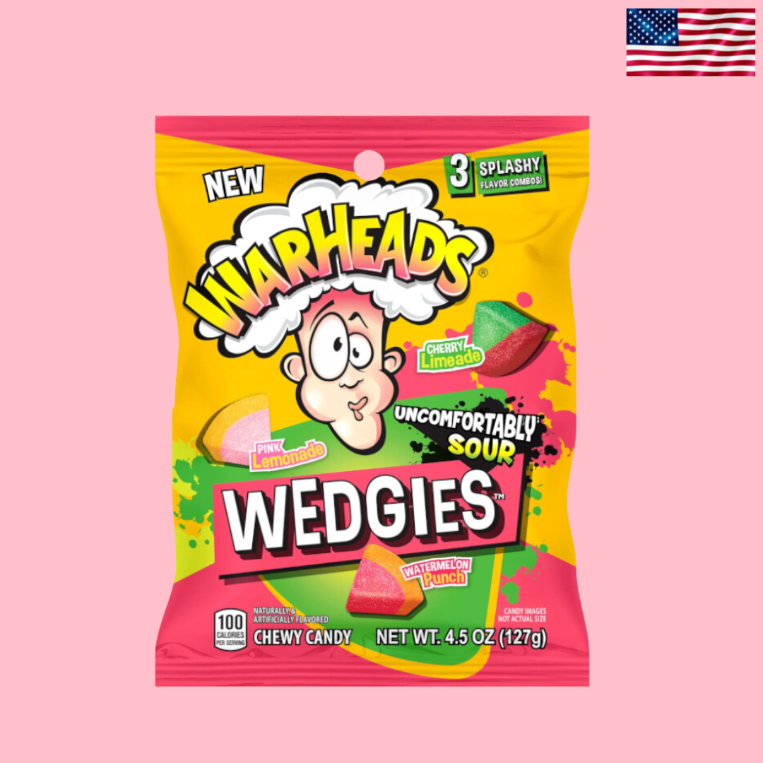 Warheads Wedgies Peg Bag 127g