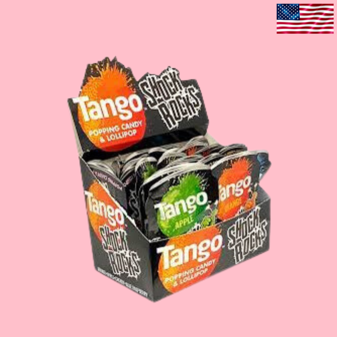 USA Tango Shock Rocks Popping Candy & Lollipop