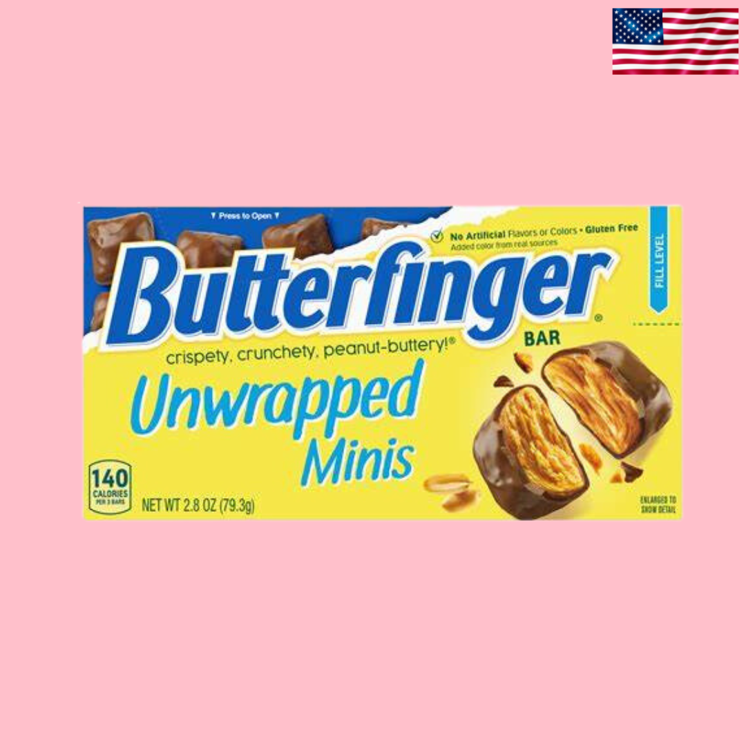 USA Butterfinger Unwrapped Minis Theatre Box 79g