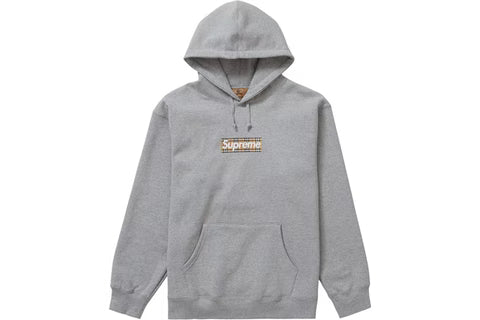 Supreme Burberry Box Logo Hooded Sweatshirt 