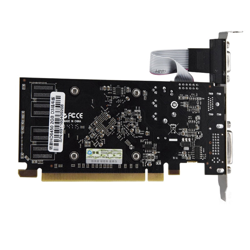 HD6450 GPU Veineda Desktop Graphics Cards hd6450 2GB DDR3 Graphic Video Card PCI Express For ATI Radeon Gaming