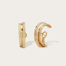 Load image into Gallery viewer, Gaia Double hoop earrings
