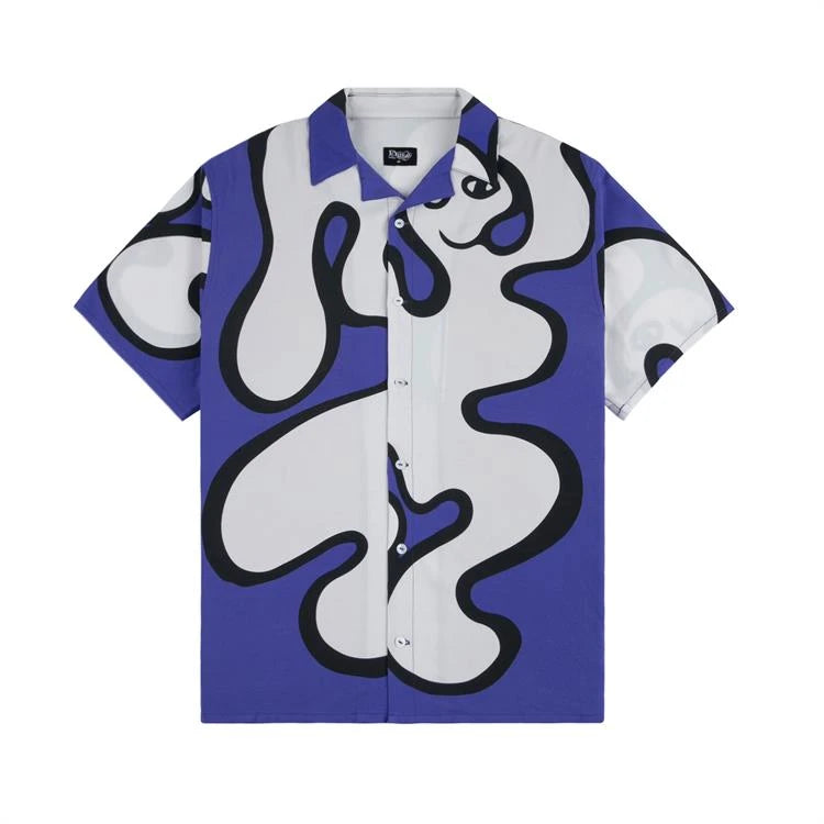 DIME CHILLING RAYON SS SHIRT BLUE