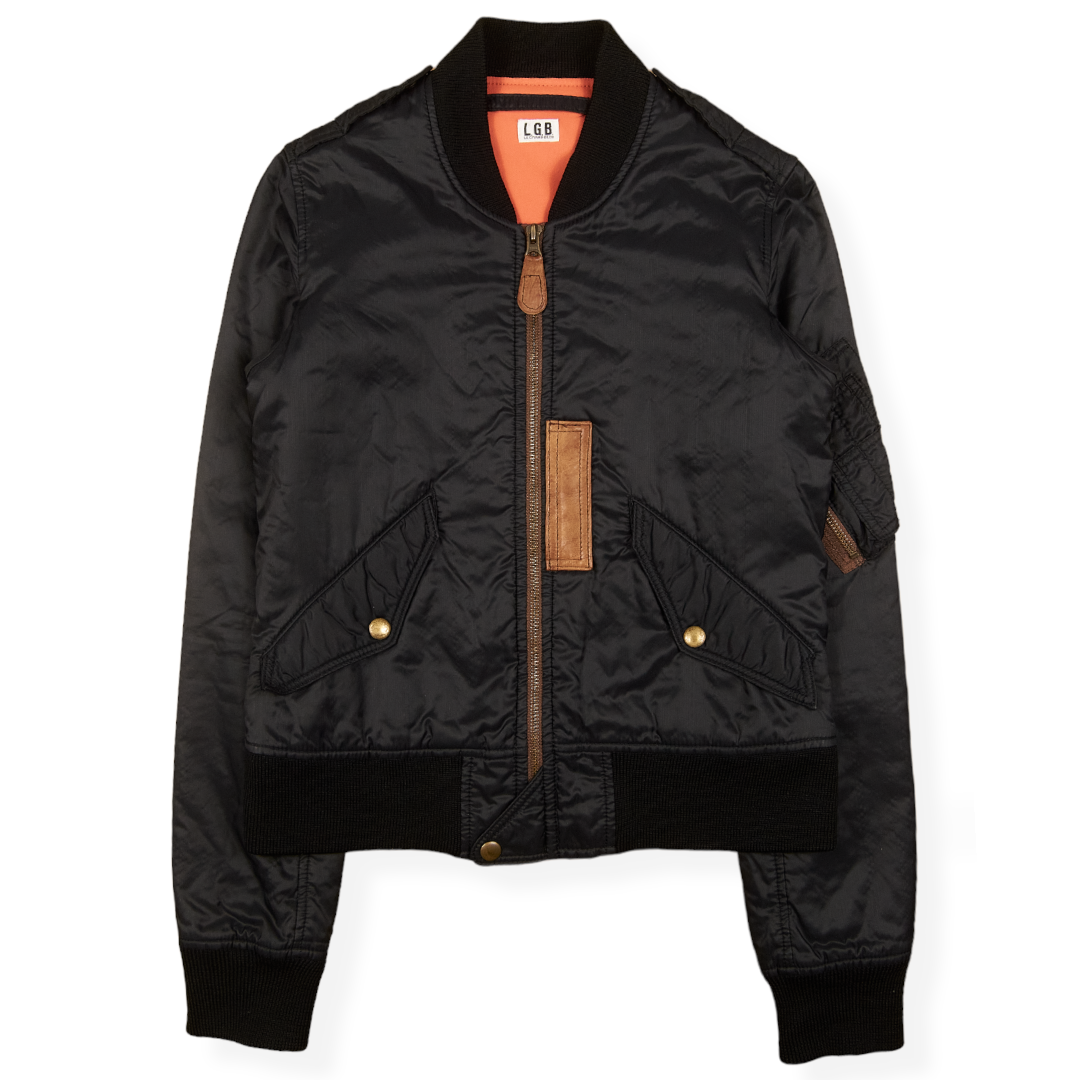 ブラック00s archive L.G.B. BONO11 leather jacket
