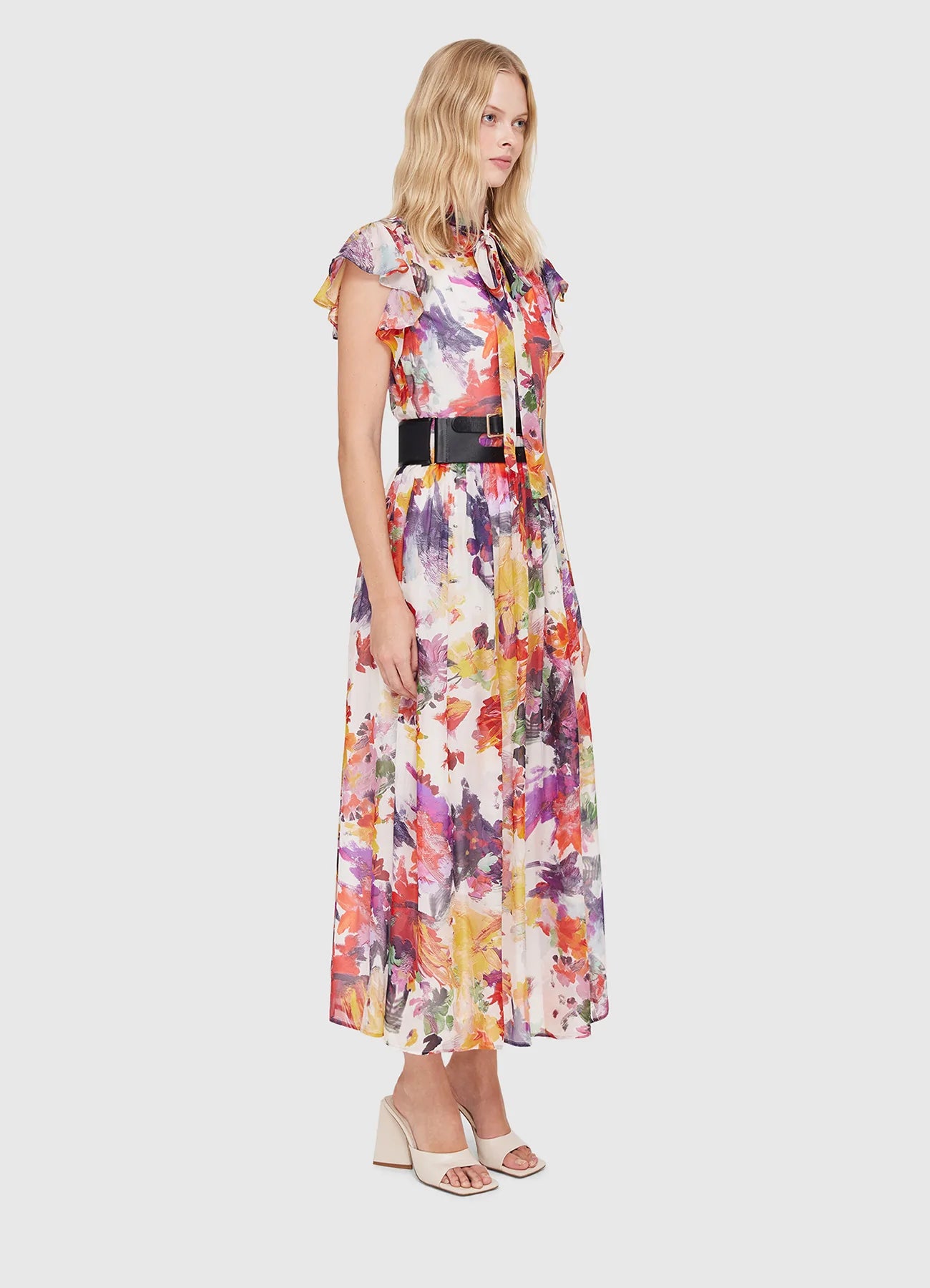 Poise Flutter Sleeve Dress