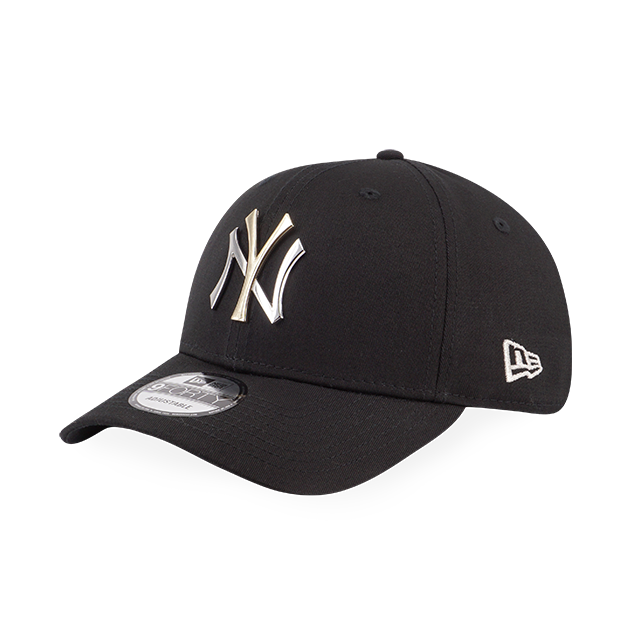 YANKEES 2 TONE METAL NEW YORK YANKEES BLACK 9FORTY CAP