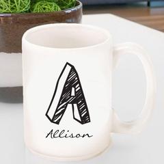 Mug with “A” and “Alison” on it