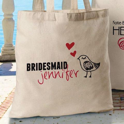 Personalized Canvas Tote - Bridesmaid