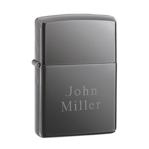 Personalized Black Zippo