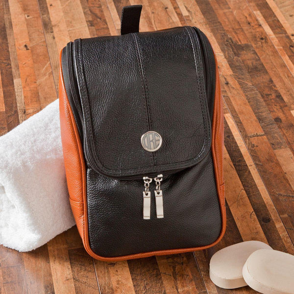 Personalized Men&#39;s Shaving Dopp Kit - Hanging Toiletry Bag