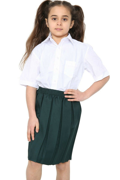 School Skirt Girls Box Pleat Uniform All Colours Sizes