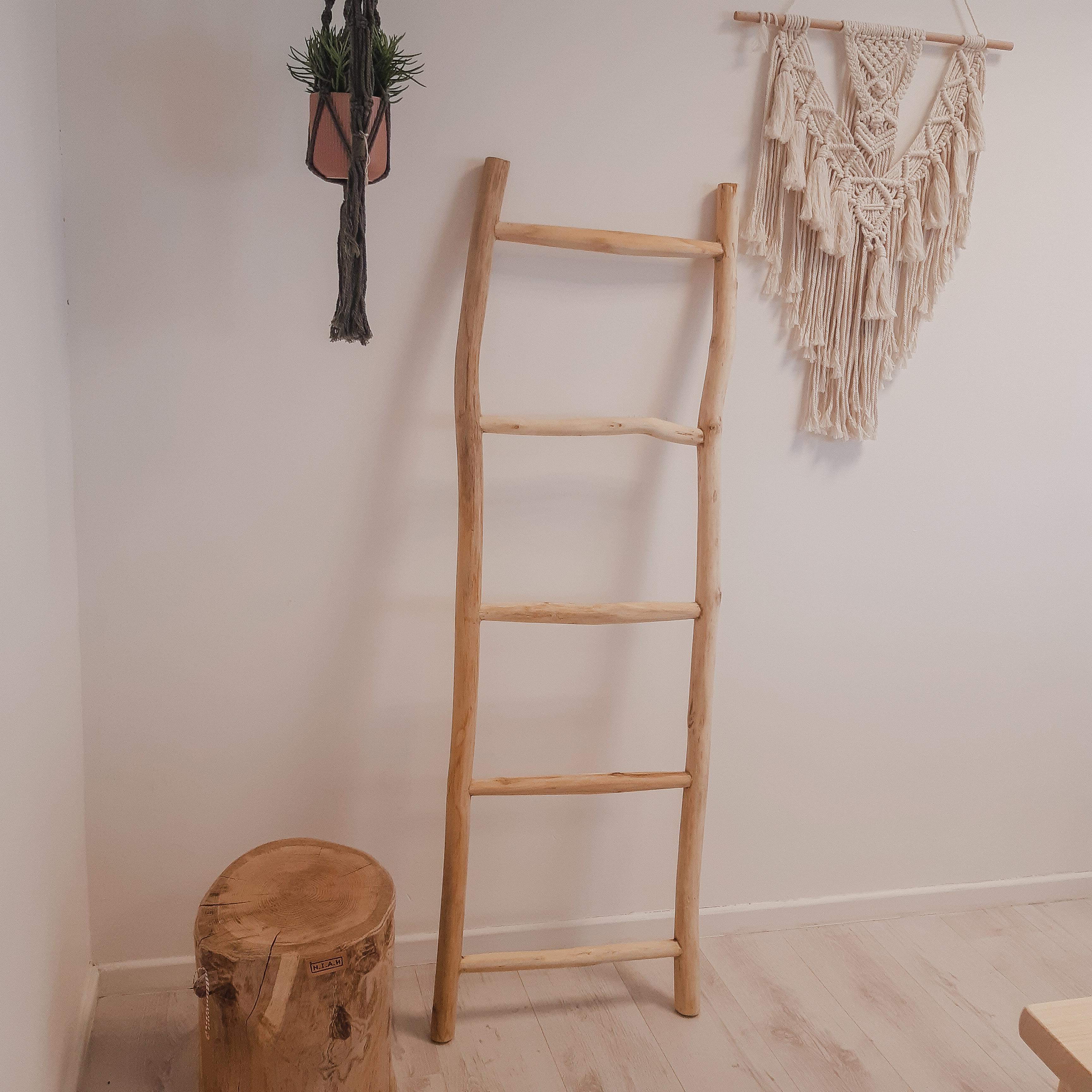 Antecedent Rafflesia Arnoldi staan Decoratie ladder van teak – NIAH Living & Workshops