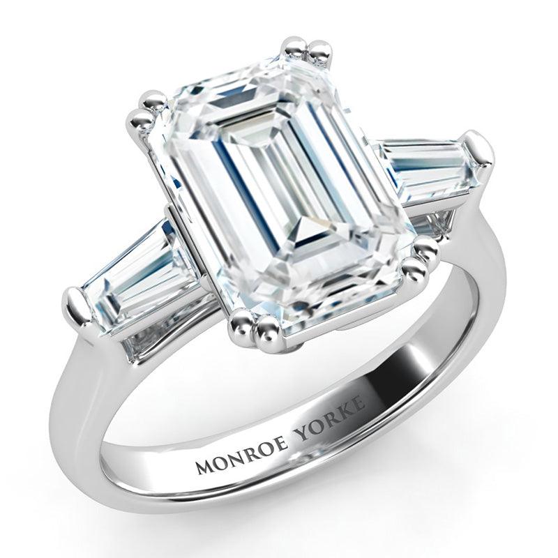 1 carat diamond baguette ring