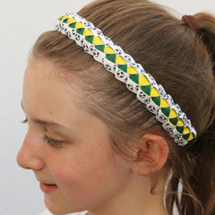 Sillies Headband VBII - Soccer Balls - White