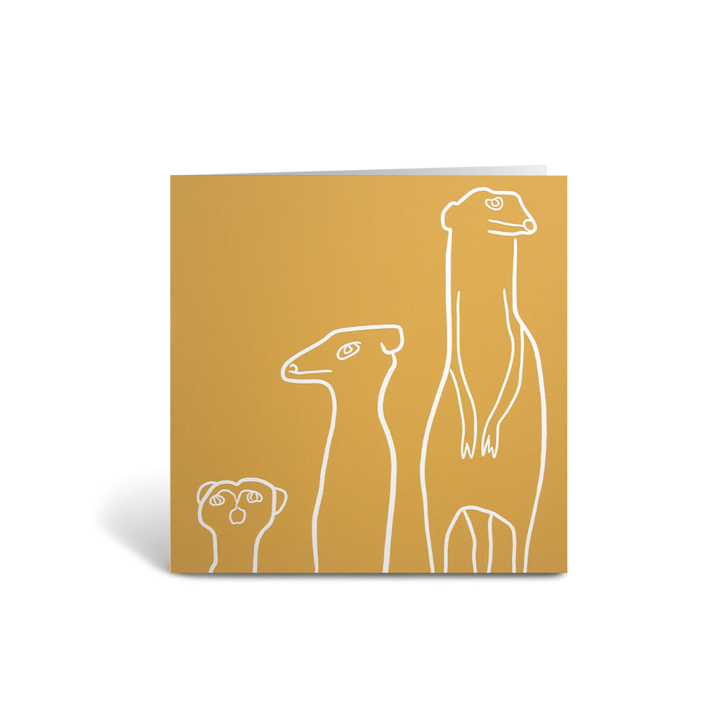 The Meerkat Family Greeting Cards - Pack of 6 – Born Free Shop