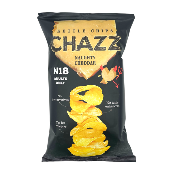 Chazz Potato Chips Naughty Cheddar 90g – Acquista Online Al Miglior