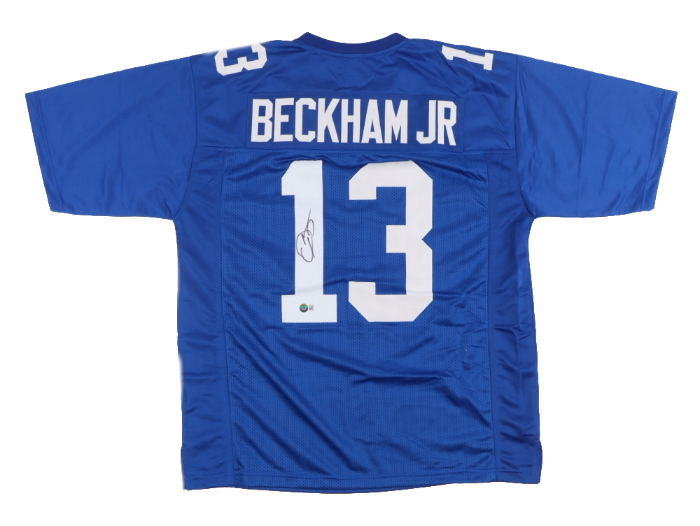 comienzo Bolsa Divertidísimo Odell Beckham Jr Custom On-Field Style New York Giants Jersey Beckett –  Signature Authentic