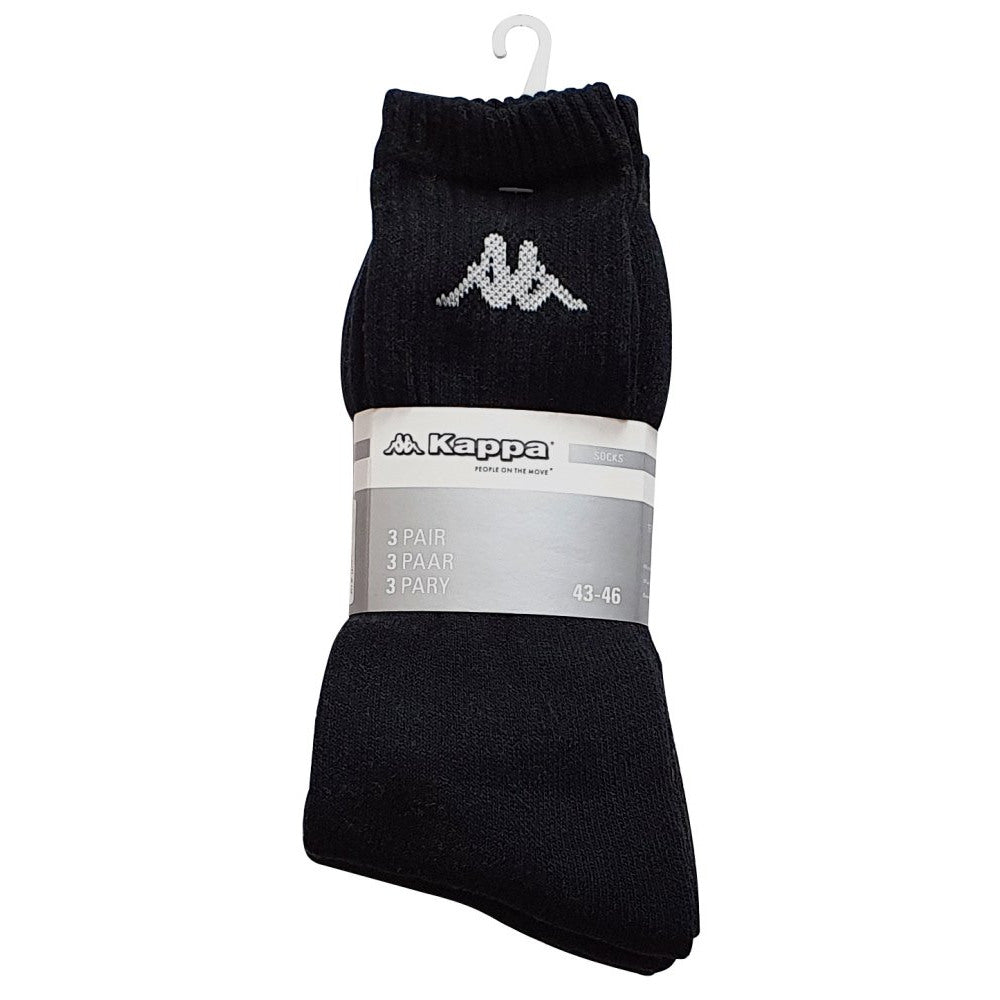 redde Koncession udskiftelig KAPPA® sports sokker coton 3 pack SORT – markedsbutikken.dk