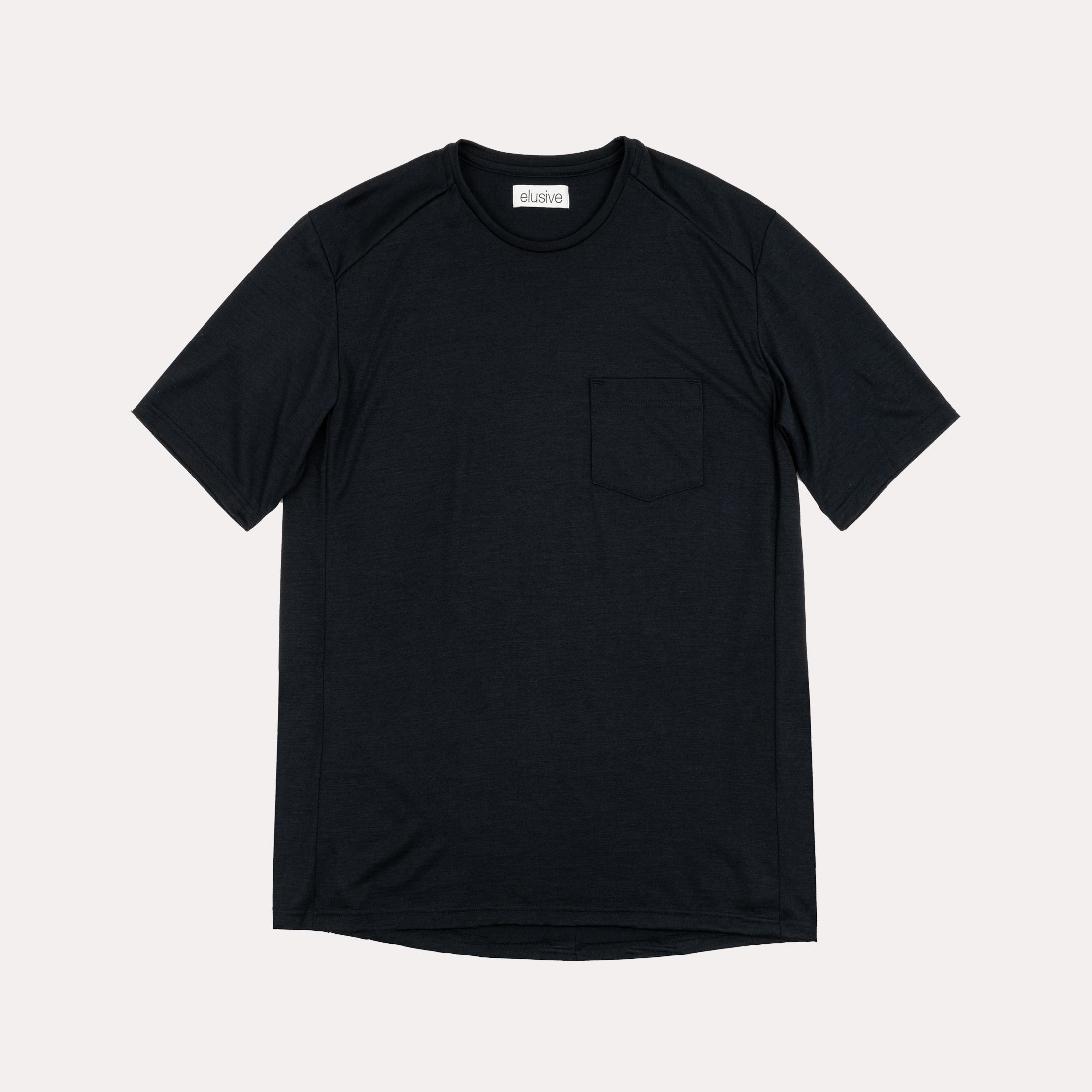 Merino pocket crew - Dark navy – elusive.cc