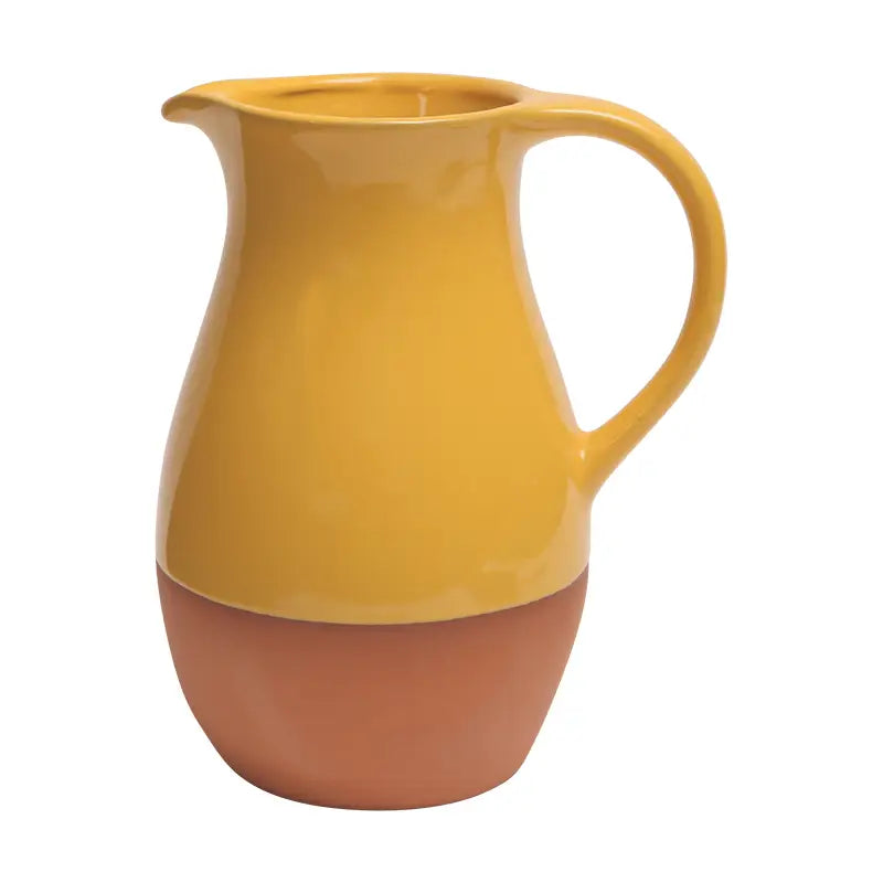 DEX Sintra Glazed Yellow Terracotta Jug