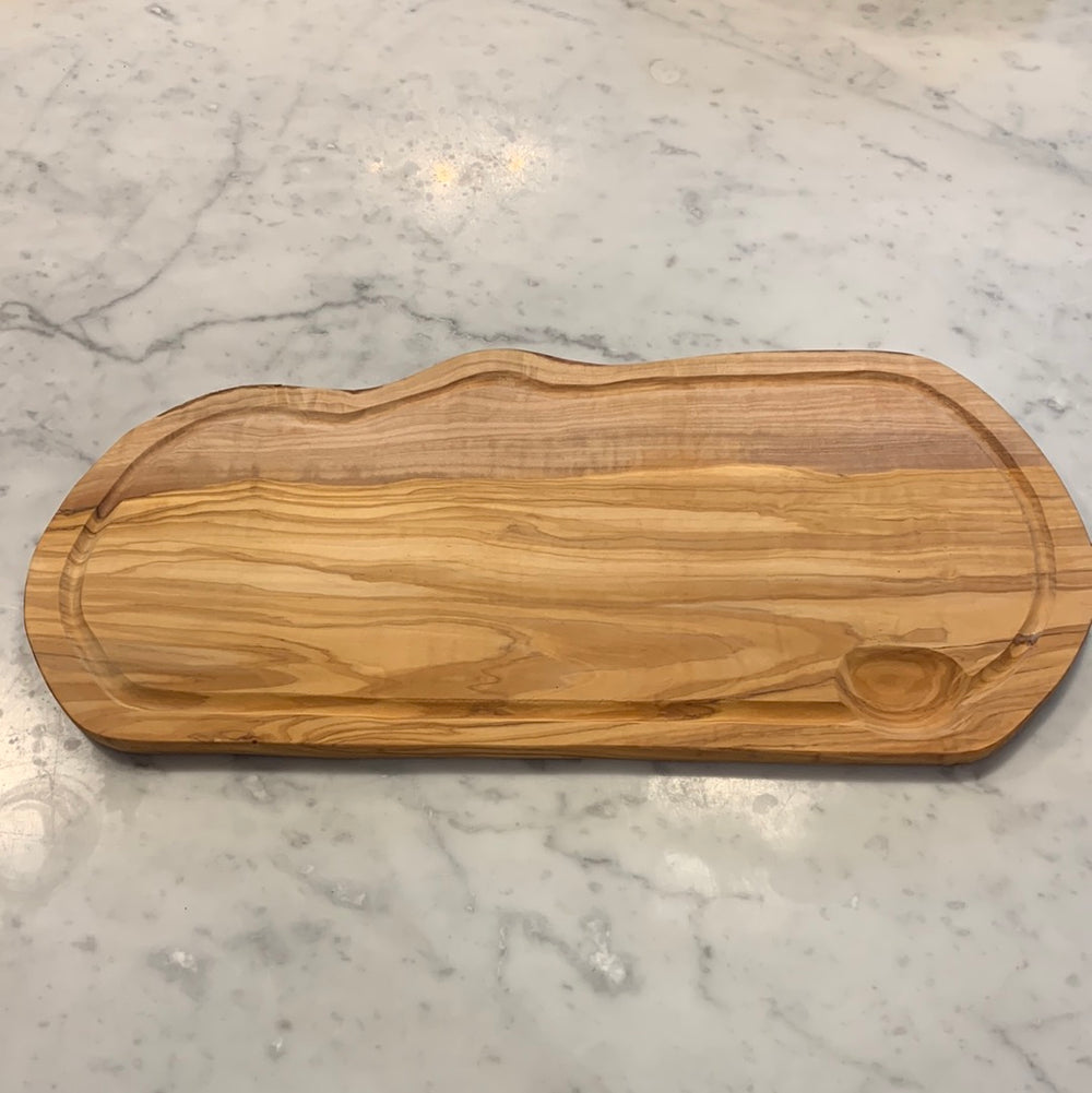 OLIVEN Hand Made Cutting Board With Moat.