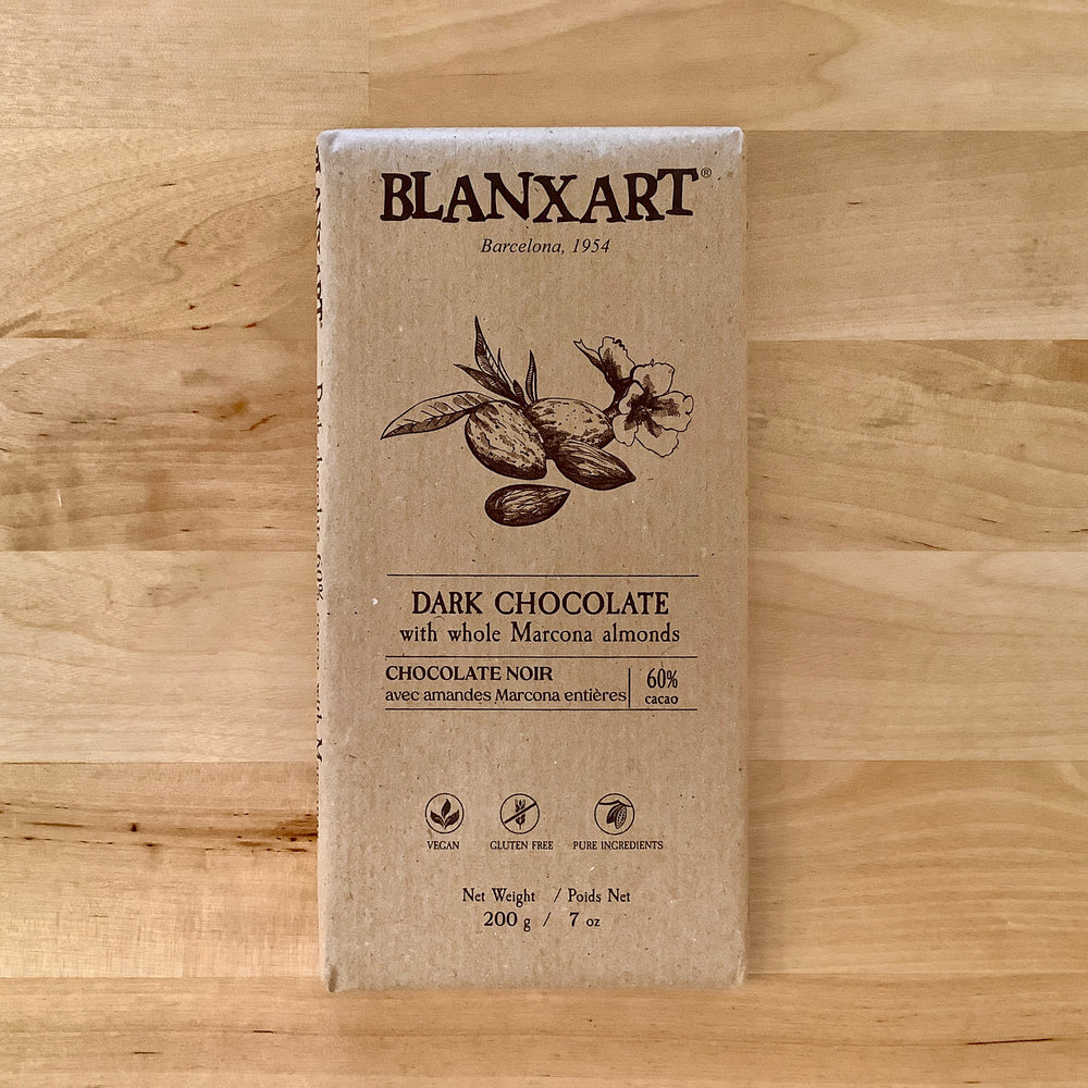 BLANXART Dark Chocolate with Whole Marcona Almonds