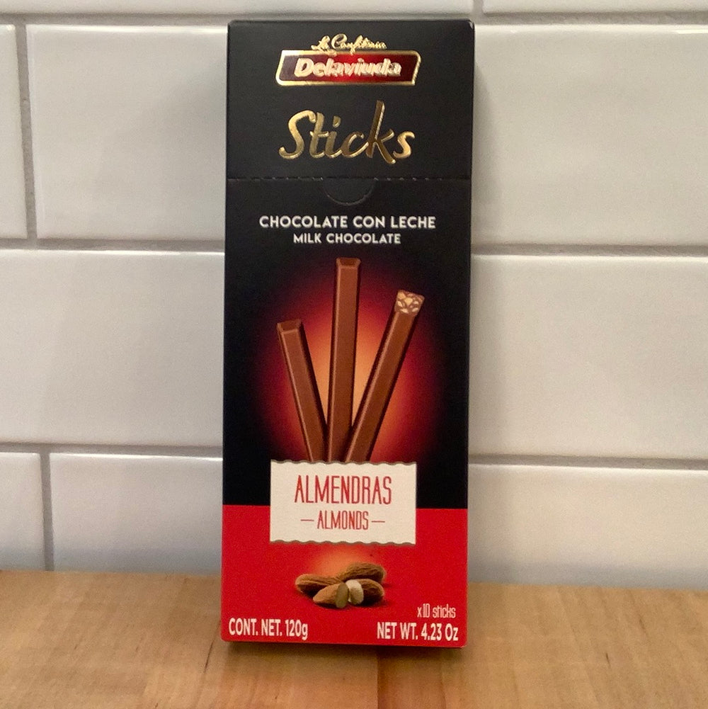 DELAVIUDA Chocolate Sticks - Almonds