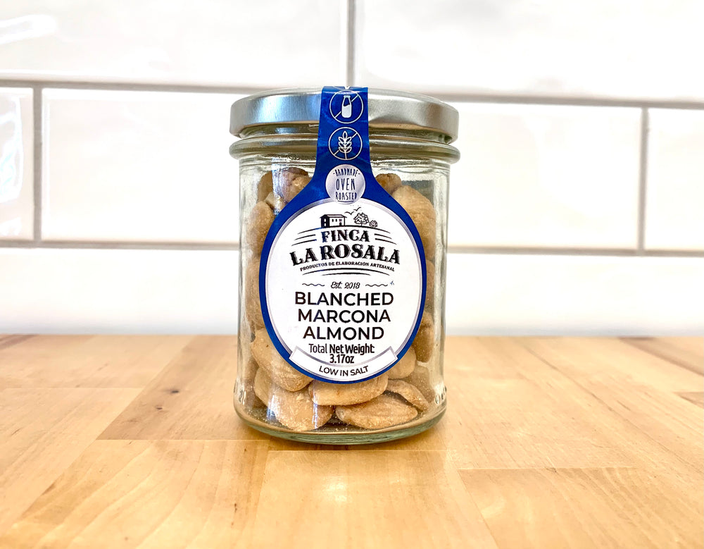 FINCA LA ROSALA Blanched, Skinless, Marcona Almonds